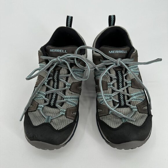 Merrell Womens Gray Siren Sport 3 Outdoor Low Lace Up 8.5 Hiking Shoes Sneakers - Picture 2 of 7